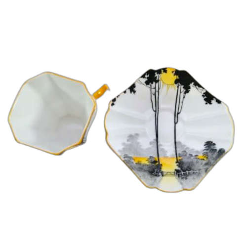 Shelley Queen Anne Sunrise And Flowers Tea Set Pattern Number 11691c 1929
