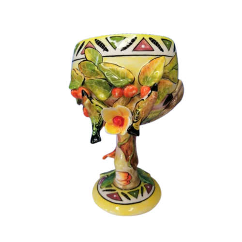 Ardmore Style Intu-Art Giraffe Goblet Superb Detail