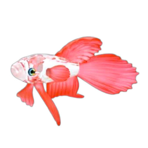 Swarovski Crystal Siamese Fighting Fish Red Boxed Retired