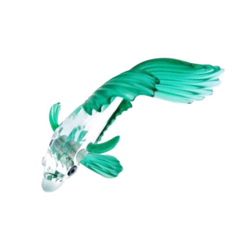 Swarovski Crystal Siamese Fighting Fish Green