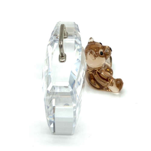 Swarovski Figurine Cardholder - Teddy Bear with Suitcase Rhodium 296338