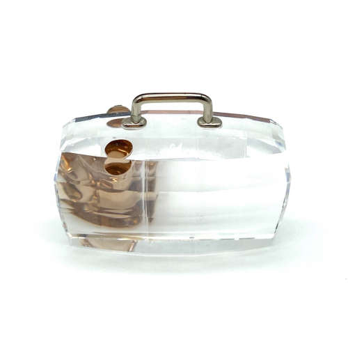 Swarovski Figurine Cardholder - Teddy Bear with Suitcase Rhodium 296338