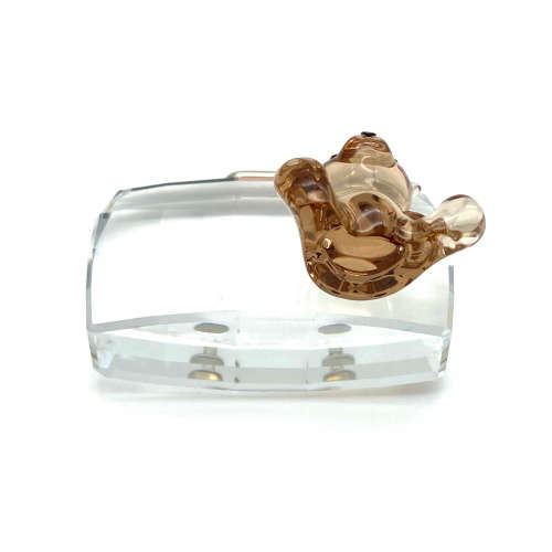 Swarovski Figurine Cardholder - Teddy Bear with Suitcase Rhodium 296338