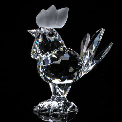 Swarovski Crystal Rooster Cockeral Barnyard Friends