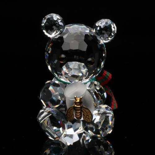 Swarovski Crystal Bear Kris With Honey Pot  "When We Were Young"