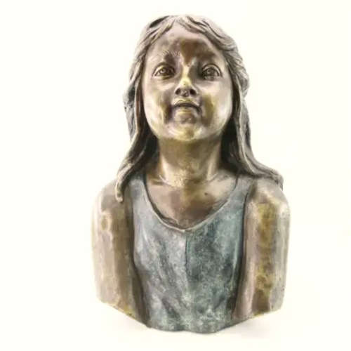 Spectacular Original Solid Bronze Bust 400mm Tall Bronze Statue, Over 10Kg