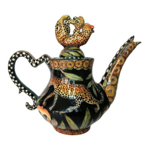 Ardmore Stunning Leopard Teapot Superb