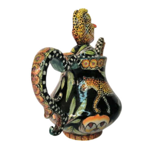 Ardmore Stunning Leopard Teapot Superb