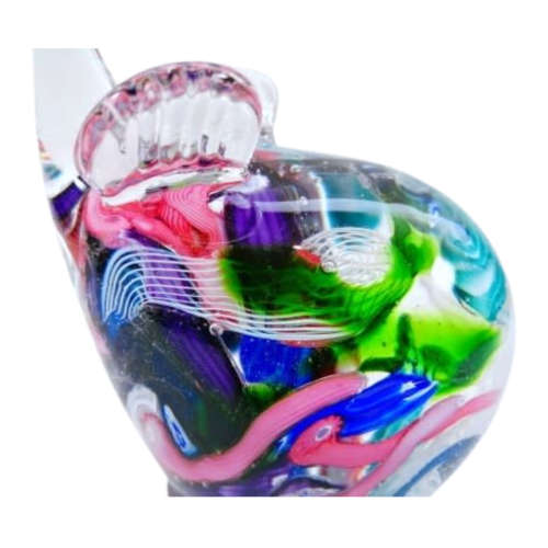 Murano Art Glass Stunning Large Paperweight Millefiore Mouse