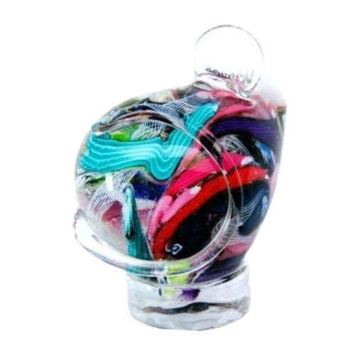 Murano Art Glass Stunning Large Paperweight Millefiore Mouse
