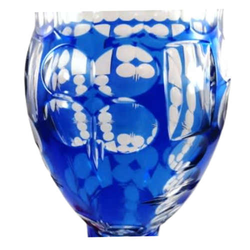 Venetian Italian Large Cut Crystal Vase