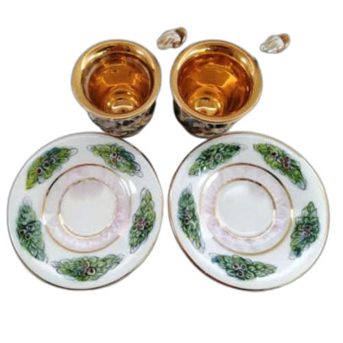 Fabulous Capodimonte Handmade Hand Painted Tea Cups And Saucers Italy