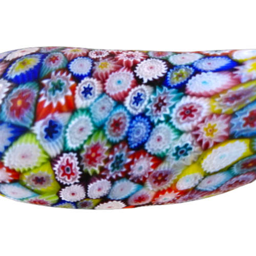 Antique Venetian Millefiori Glass Pig Paperweight