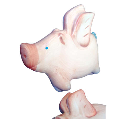 Set Of three Flying Ceramic Pigs