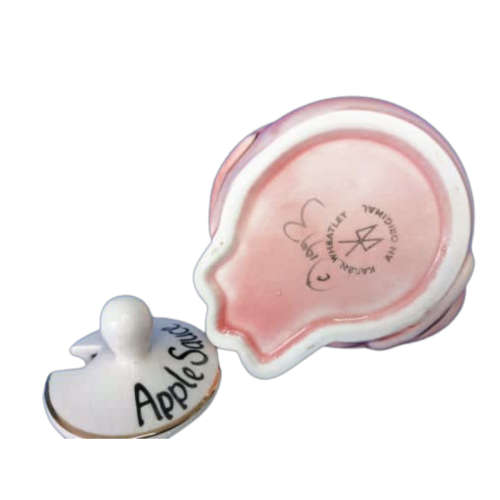 Karen Wheatley Pottery Pig And Piglets Apple Sauce Pot With Lid