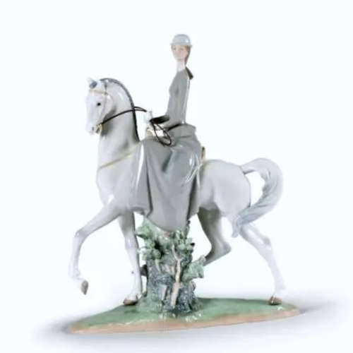 Lladro Woman On Horse Huge Statement Piece