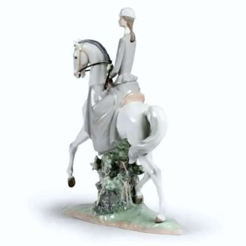Lladro Woman On Horse Huge Statement Piece