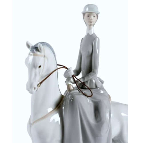 Lladro Woman On Horse Huge Statement Piece