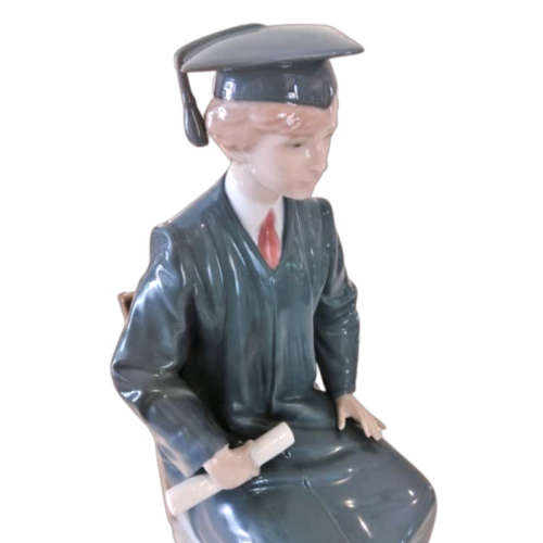 Lladro Large Boy Graduate Figurine