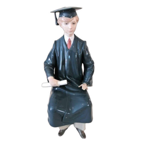 Lladro Large Boy Graduate Figurine