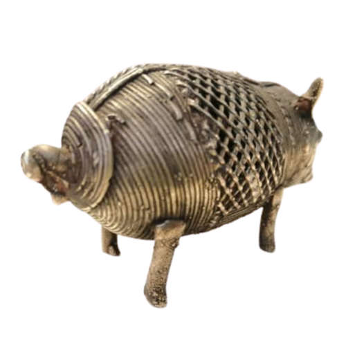 Dhokra Pig Boar Indian India Lost Wax Cast Metal