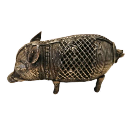 Dhokra Pig Boar Indian India Lost Wax Cast Metal