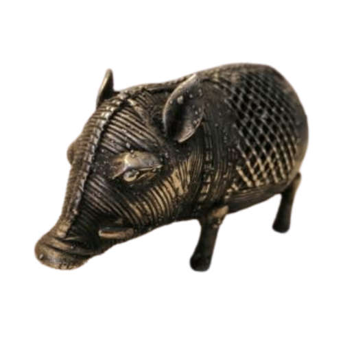 Dhokra Pig Boar Indian India Lost Wax Cast Metal