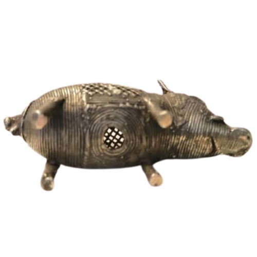 Dhokra Pig Boar Indian India Lost Wax Cast Metal
