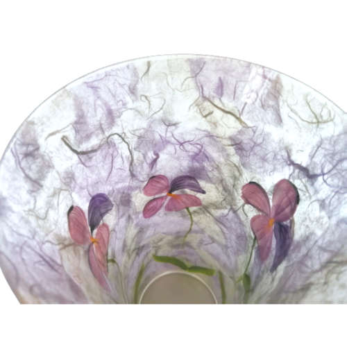 Large Pink Vase with Pretty Flowers