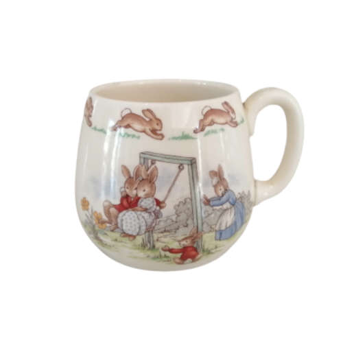 Royal Doulton Bunnykins  Bunnies on Swing  Don Mug