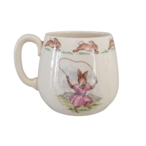 Royal Doulton Bunnykins  Bunnies on Swing  Don Mug
