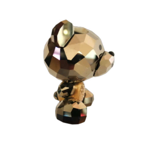 Swarovski Crystal Bo Bear So Brilliant Crystal Metallic Light Gold