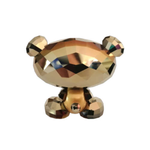 Swarovski Crystal Bo Bear So Brilliant Crystal Metallic Light Gold