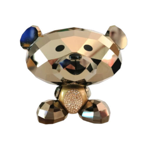 Swarovski Crystal Bo Bear So Brilliant Crystal Metallic Light Gold
