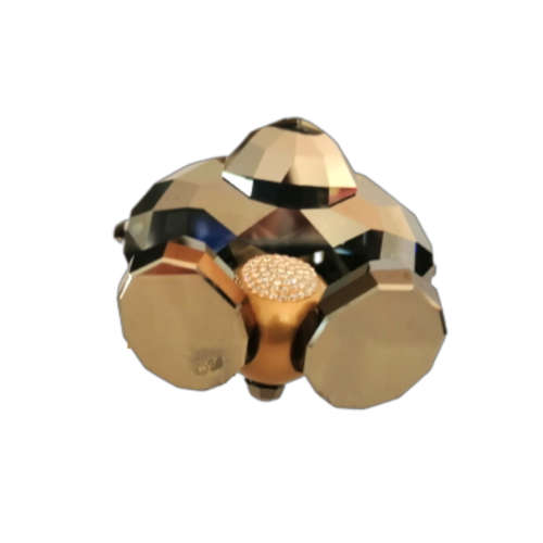 Swarovski Crystal Bo Bear So Brilliant Crystal Metallic Light Gold