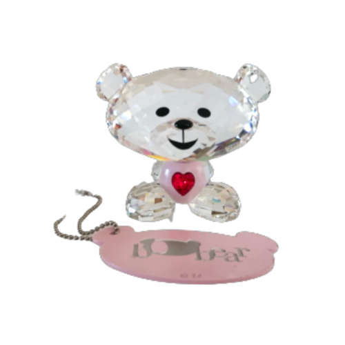 Swarovski Crystal Bo Bear So Sweet with Tag Valentines