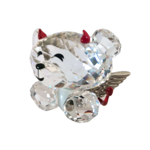 Swarovski Crystal Bo Bear Naughty But Nice with Tag