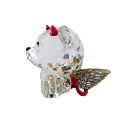 Swarovski Crystal Bo Bear Naughty But Nice with Tag