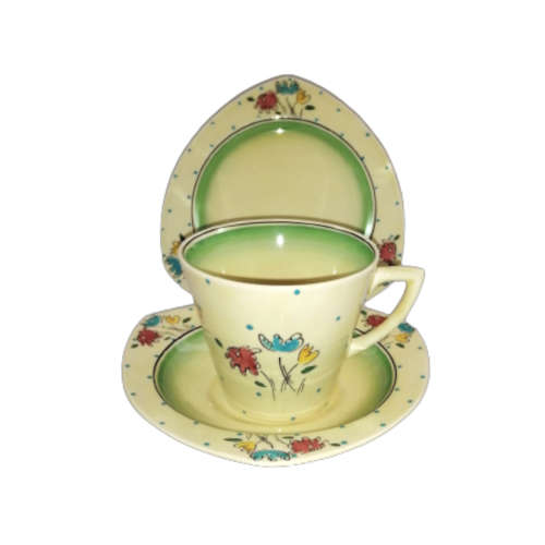 Art Deco 1930s Clarice Cliff Bizarre Trio