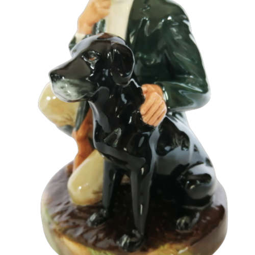 Royal Doulton Figurine The Gamekeeper HN 2879 Hunting Black Labrador