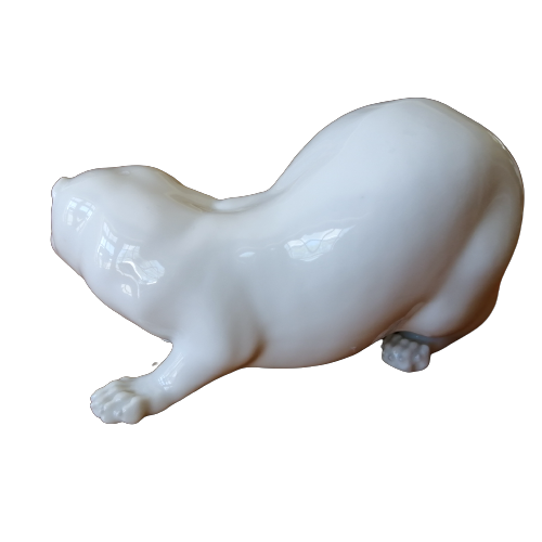 Royal Copenhagen Large Gray Mink Figurine # 4654