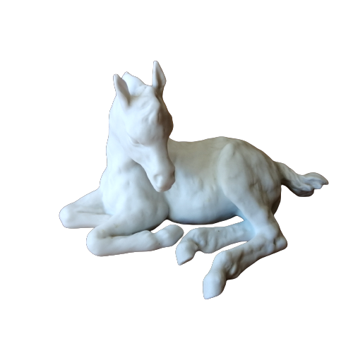 Kaiser West German White Bisque Porcelain Foal Horse #525