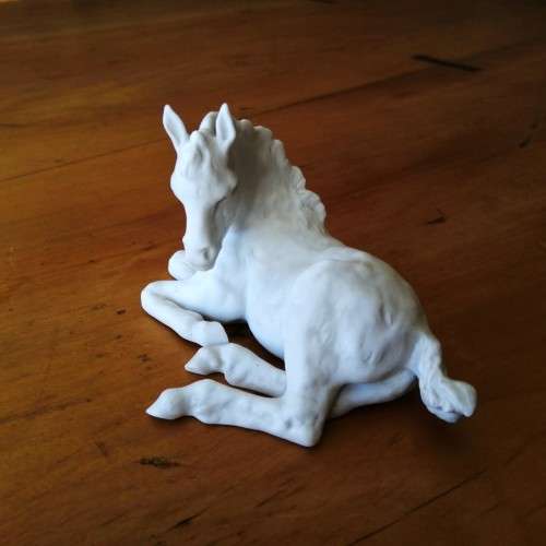 Kaiser West German White Bisque Porcelain Foal Horse #525