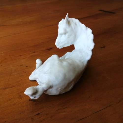 Kaiser West German White Bisque Porcelain Foal Horse #525