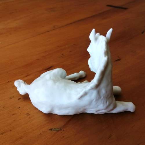 Kaiser West German White Bisque Porcelain Foal Horse #525