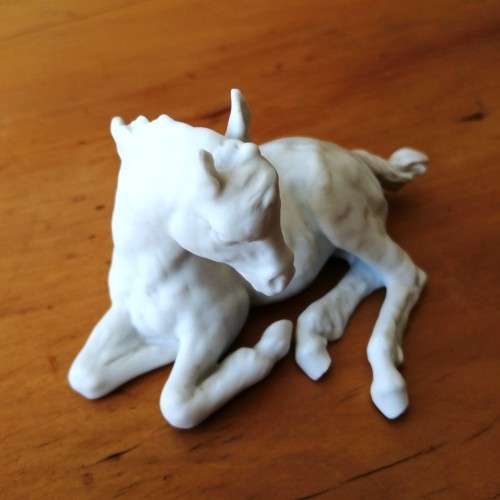 Kaiser West German White Bisque Porcelain Foal Horse #525