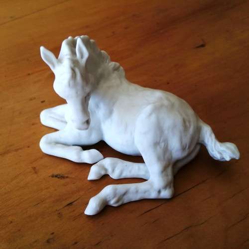 Kaiser West German White Bisque Porcelain Foal Horse #525