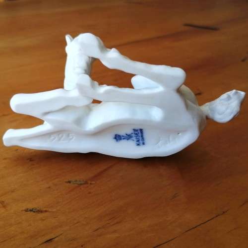 Kaiser West German White Bisque Porcelain Foal Horse #525