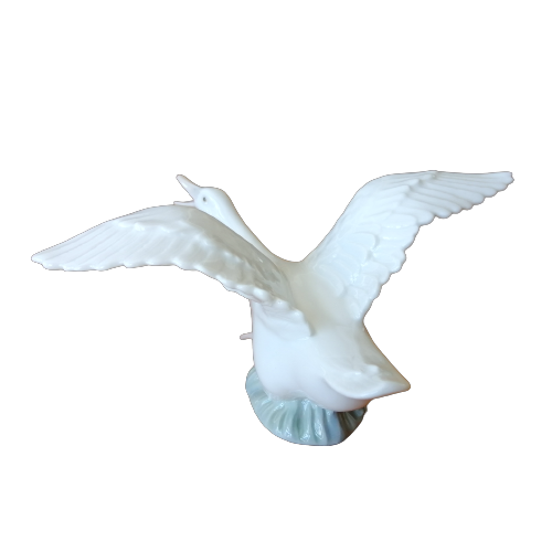 Lladro Ascending Swan Bird Figurine