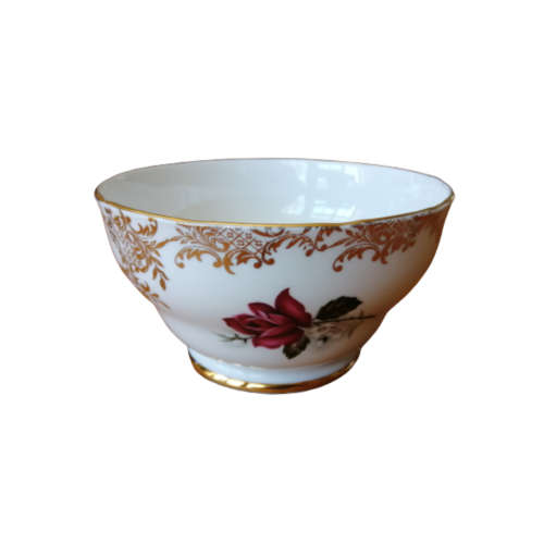 Royal Standard large sugar bowl.Pink rose with gold